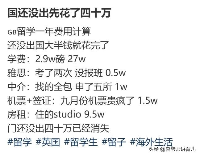 国际高中留学预算_出国留学前费用明细_sat一对一外教多少钱