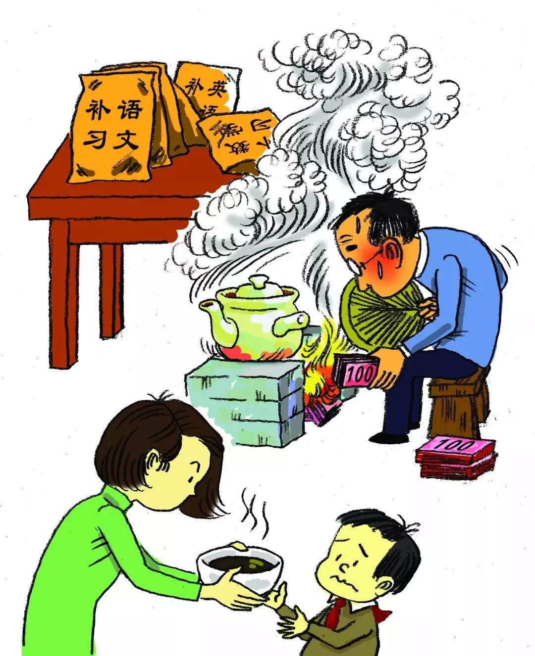外教一对一英语辅导多少钱_校外补课费用_ 中小学生补课负担